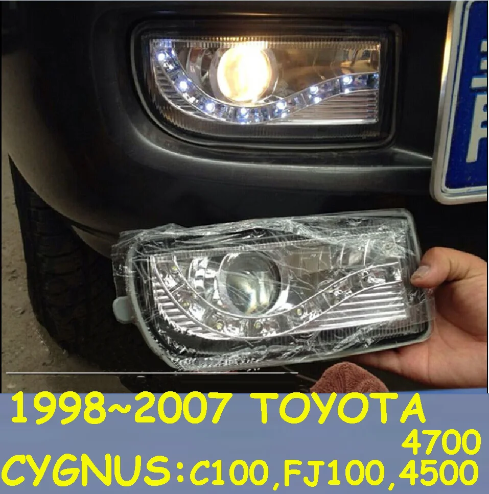 

car bumper headlamp For Toyota 1998~2007 prado daytime light,YGNUS,chrome,LC100,FJ100,4500 4700,SUV,LED,prado fog light,,cruiser