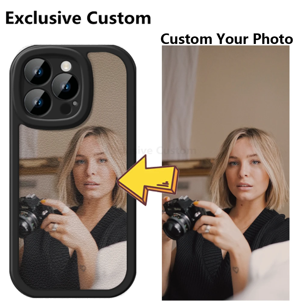 

Exclusive Custom Personalized Leather Phone Case for Xiaomi 12 11 10 POCO X5 X4 X3 F5 PRO DIY Cover Customized Design Name Photo