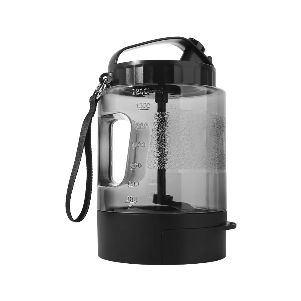 Pet Supplies 77oz/2.2L Pet Drink Travel Bowl 2-in-1 Portable Cats Water Feeder Bowls Leak Proof Lock Dog Water Bottle Puppy