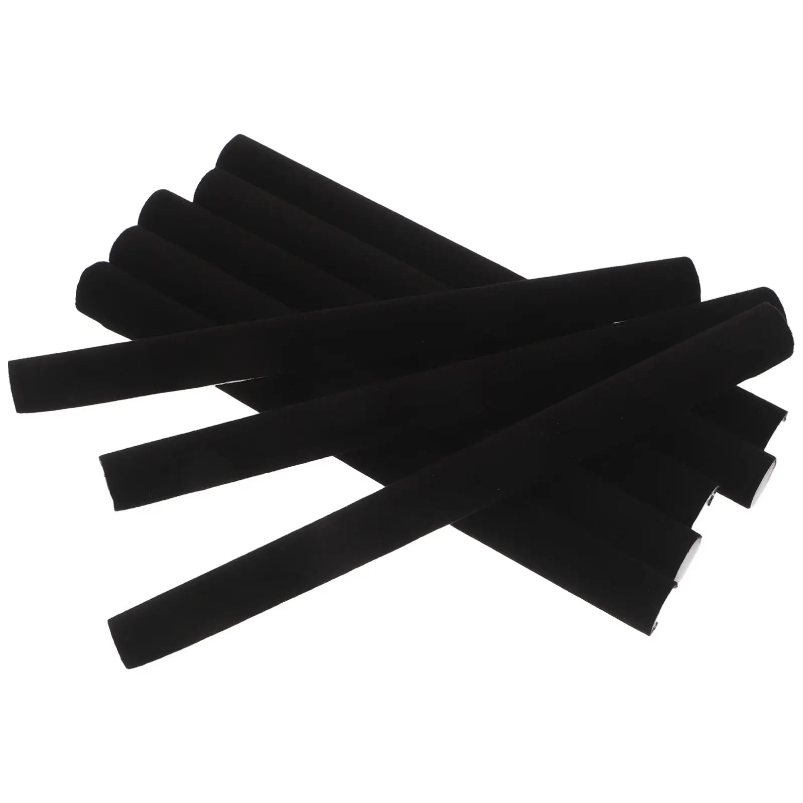 

8Pcs Black Jewelry Box Sponge Inserts Cuttable Flexible Drawer Dividers High-Density Partition Strips for Rings Earrings