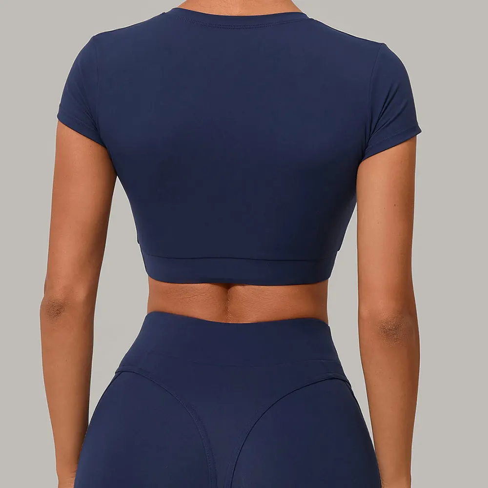 

Women's Slim Fit Sport T-Shirt Solid Quick Drying Short Sleeved Yoga T-Shirt Pilates Running Exercise Fitness Short Sleeved Top