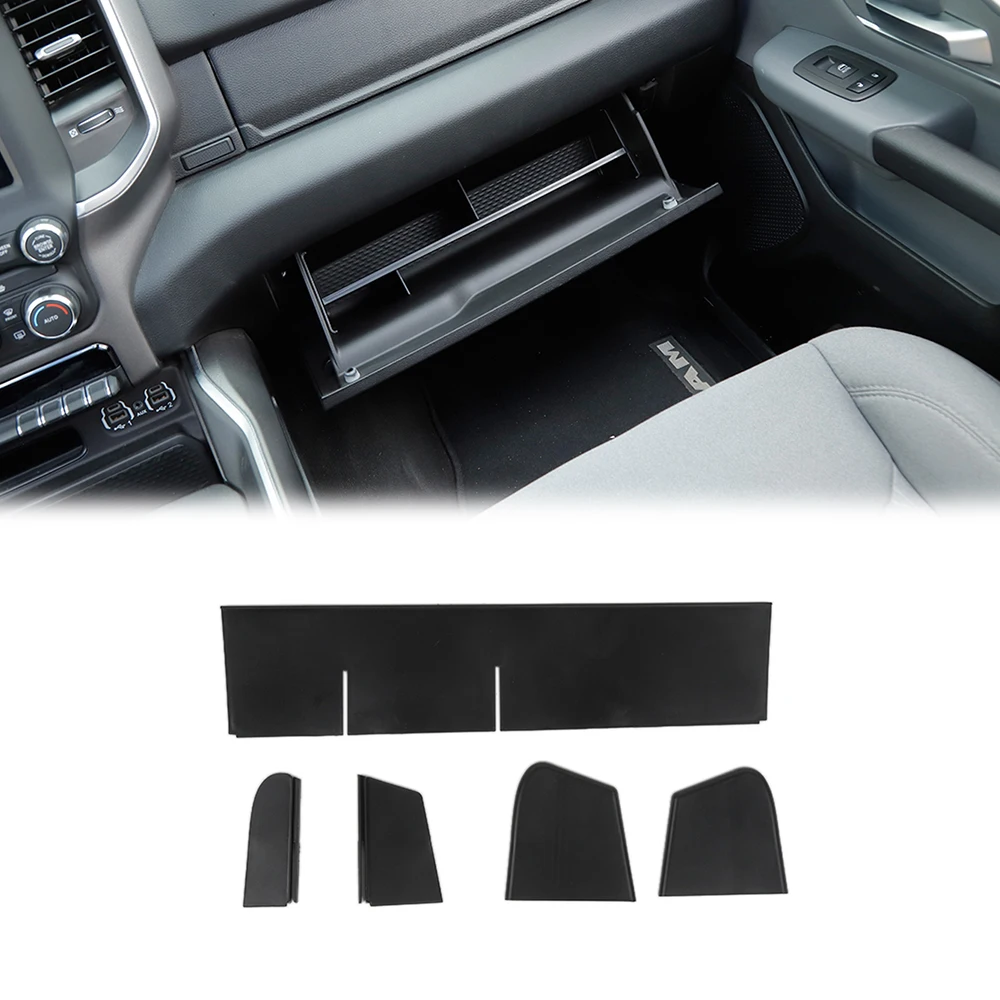 

Copilot Storage Box Organizer Tray Division Plate for Dodge RAM 2018 2019 2020 2021 2022 2023 ABS Car Interior Accessories