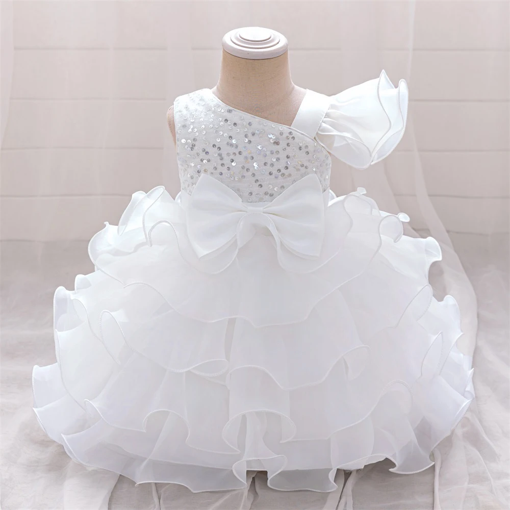 Newborn Fisrt 1 Year Birthday Dress For Baby Girl Clothes Sequin Princess Tutu Dress Girls Dresses Baptism Party Gown 0-2 Year