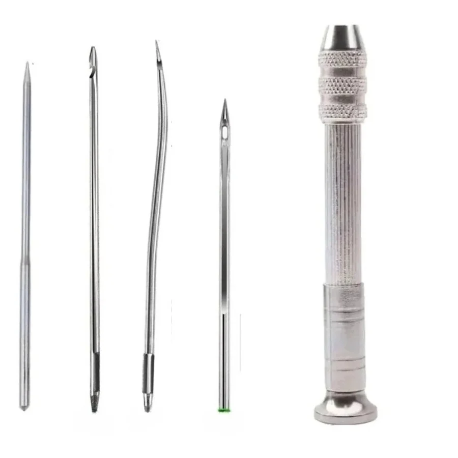 Leather Craft Sewing Kit Waxed Thread Hand Quilting Needles Sewing Awl,for Beginner , Stitching, Sewing image 3