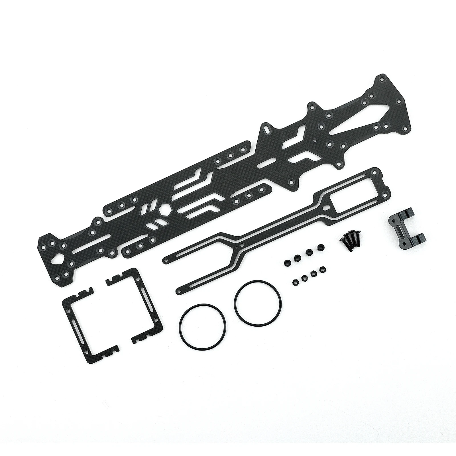 Carbon Fiber Chassis and Battery Holder for YOKOMO YD2-Z 1:10 Drift Car-Narrow Vertical High Traction