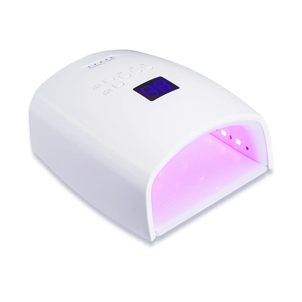 White Wireless Rechargeable Nail Lamp With LED UV Light Professional Press on Nail Curing Lamp 66w Nail Polish Gel Dryer Machine