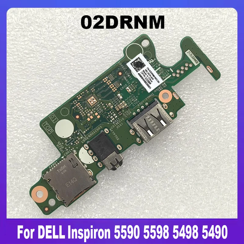 New Original 02DRNM For DELL Inspiron 5590 5598 5498 5490 Laptop USB Audio SD Card Reader Board CN-02DRNM 2DRNM 100% Tested