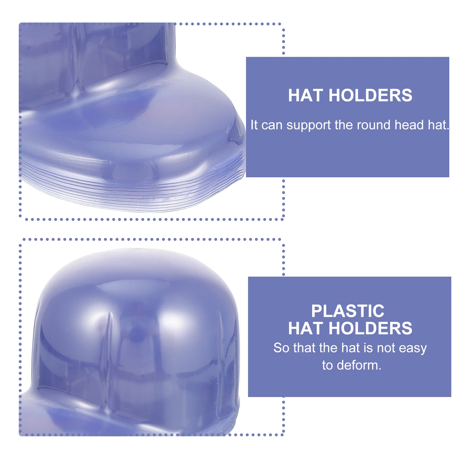 Hat Insert Cap Stand Holder Inserts Baseball Holders Plastic Shaper Display Bump Filler Stretcher Tabletop Hair Rack Support