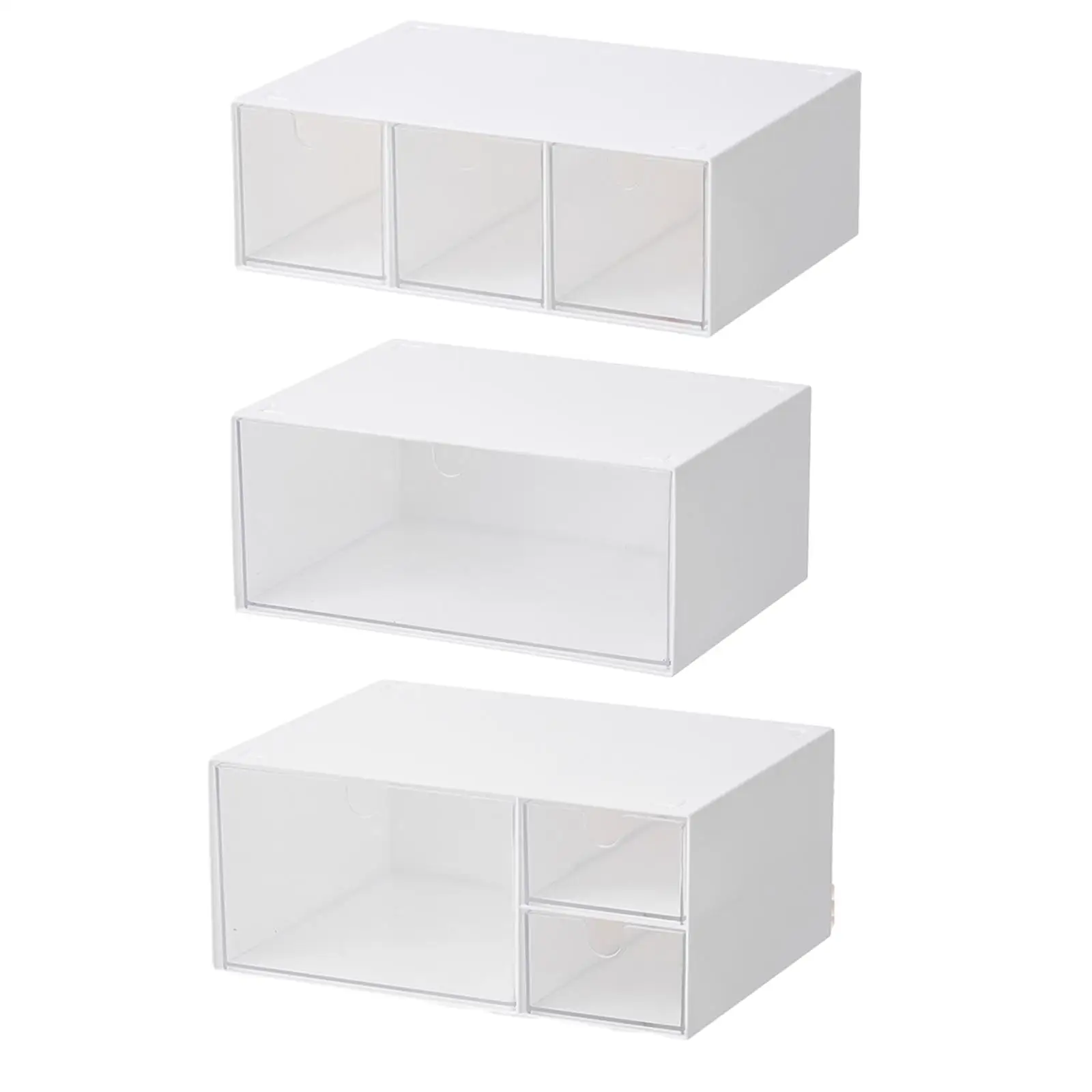 Desk Organizer with Drawer Multifunctional Makeup Storage Organizer Storage Case for Office Bedroom Bathroom Countertop Home