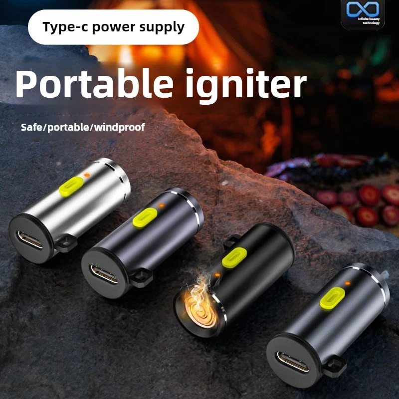 Compactly Type C Lighter Electric for Easy Carrying and Storage TypeC Mini  Cigarette Lighter for Air Travel Outdoor No Flame