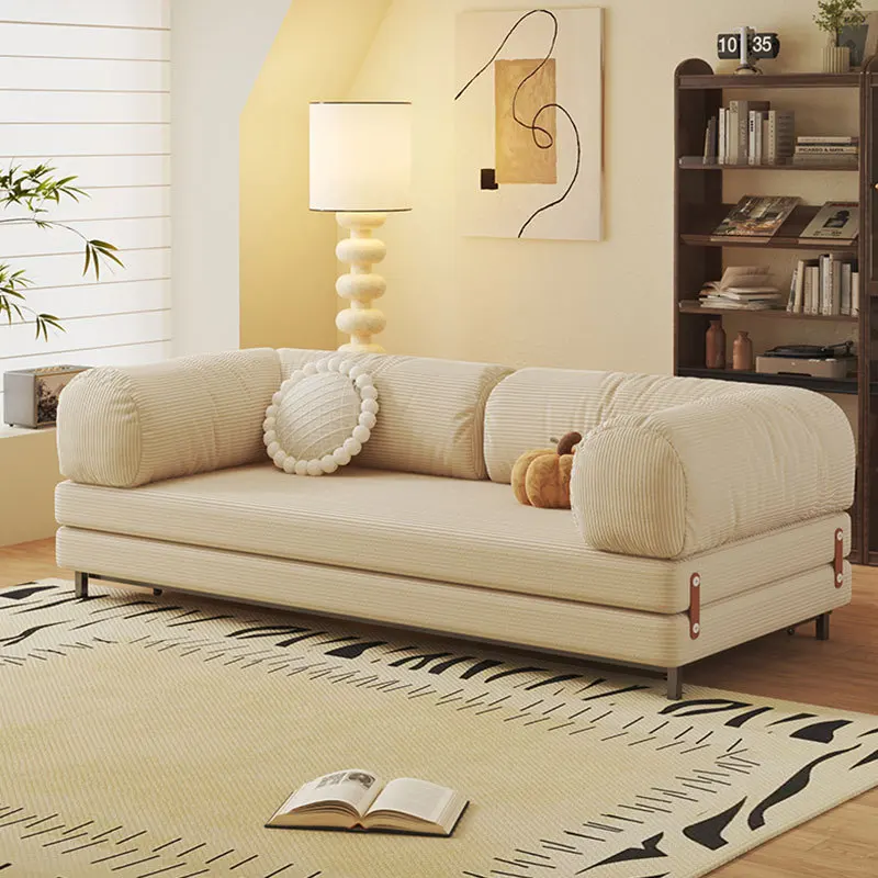 Toast sofa bed folding dual-purpose integrated small apartment multi-functional pull-out retractable double