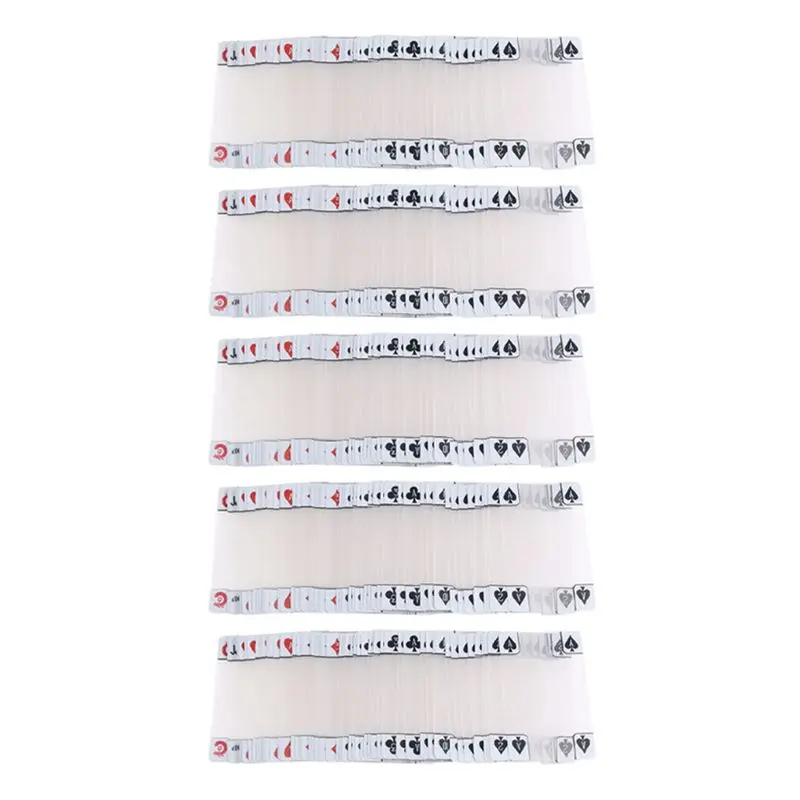 HOES-5X Creative Transparent Plastic Waterproof Poker Novelty Poker Index Playing Cards