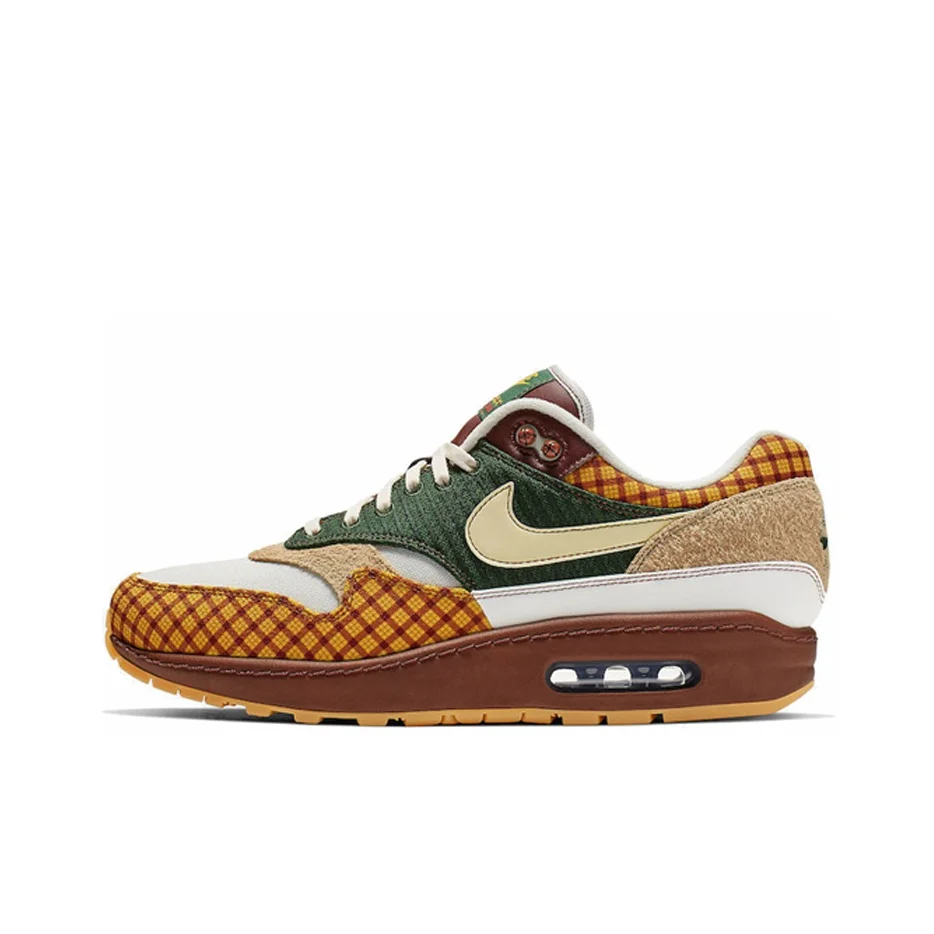 Nike Air Max 1 Running Shoes Unisex Low Top Brown CK6643-100