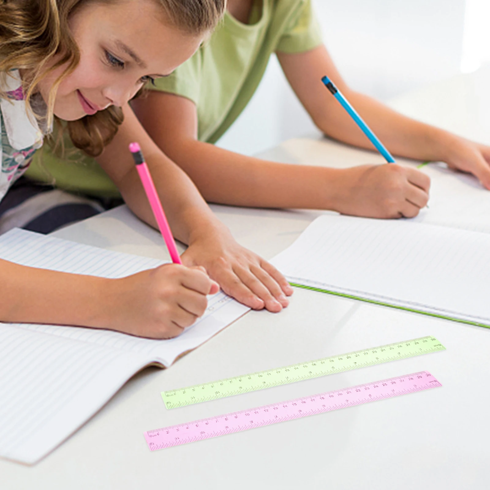 5pcs Colored Soft Ruler Kids Plastic Bulk For School Flexible Lightweight Measuring Rulers Classroom Home Office Supplies