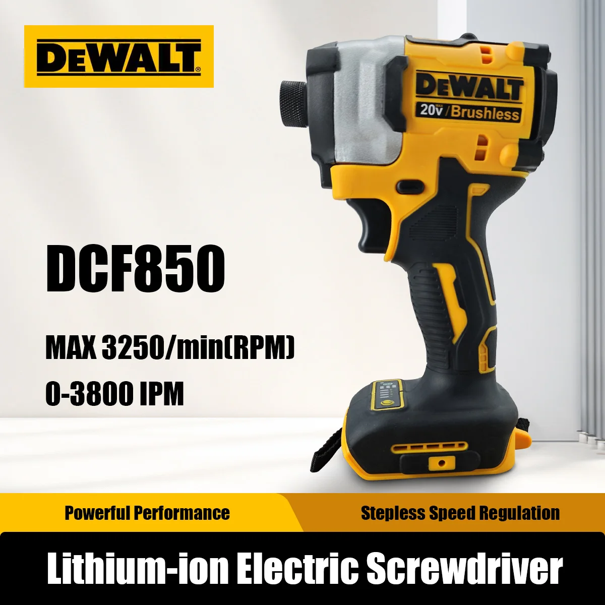 dewalt-dcf850-impact-driver-electric-driver-20v-brushless-cordless-3250rpm-screwdrivers-high-torque-tools-power-tools