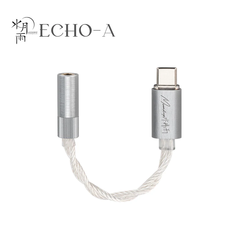 MOONDROP ECHO-A High-Resolution 3.5mm Single-Ended Portable DAC/AMP USB-C Decoder Amplifier