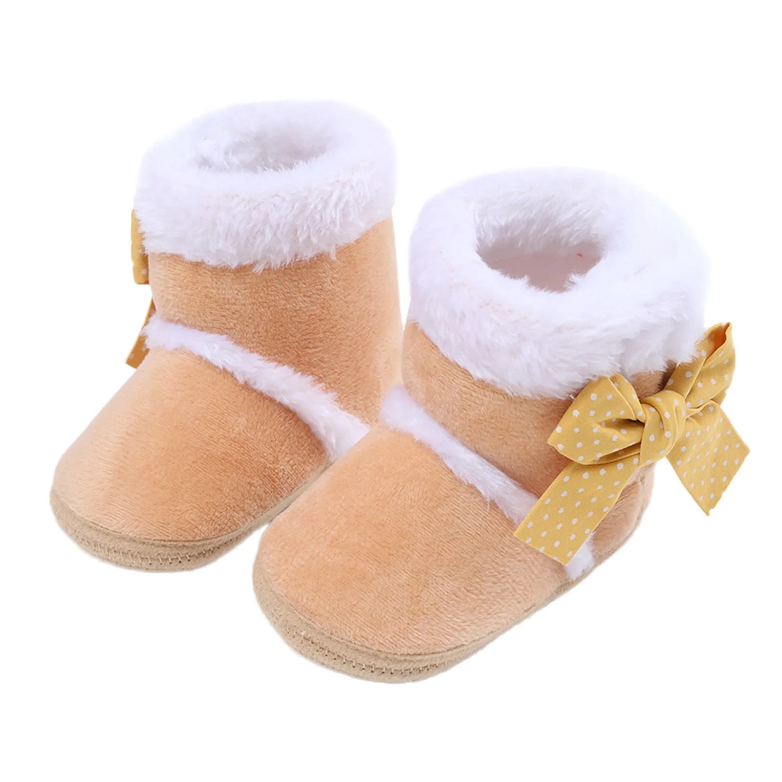 

First Walkers Super Keep Warm Snowfield Booties Boot Baby Winter Infant Toddler Newborn Cute Cartoon Bow Shoes Girls Boys Boots