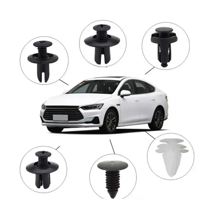 1 Set Kunststoff-Auto-Befestigungsclips mit Entfernungswerkzeug, 6 verschiedene Größen für die Reparatur von Auto-Stoßstangen und Türverkleidungen – Detail 3