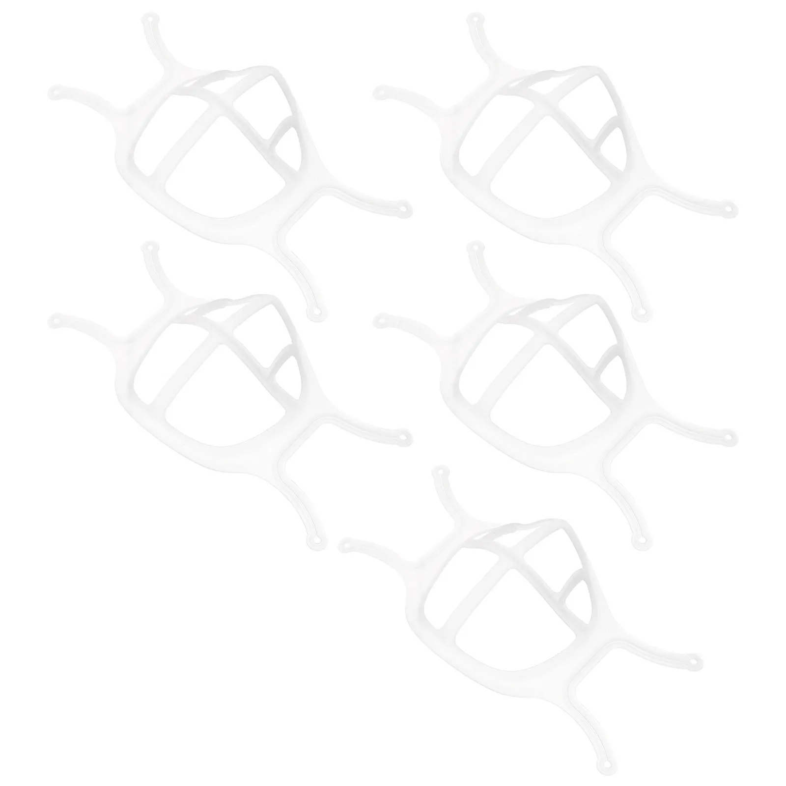 

5Pcs Mask Bracket Silicone 3D Inner Support Frame Comfortable Breathable Lipstick Protection Mask Holder Nose Mouth Support