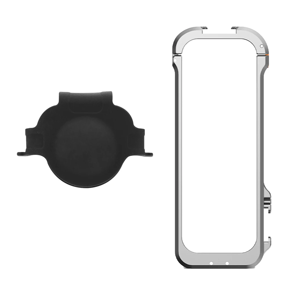 

For Insta360 X4 Metal Bezel Support Horizontal Shooting With Lens Cap Accessories