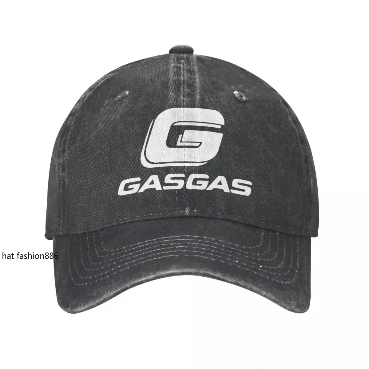 Fashion GasGas Motorcycle Baseball Cap Unisex Style Distressed Denim Snapback Cap Racing Mountain Bike Outdoor Summer Hats Cap