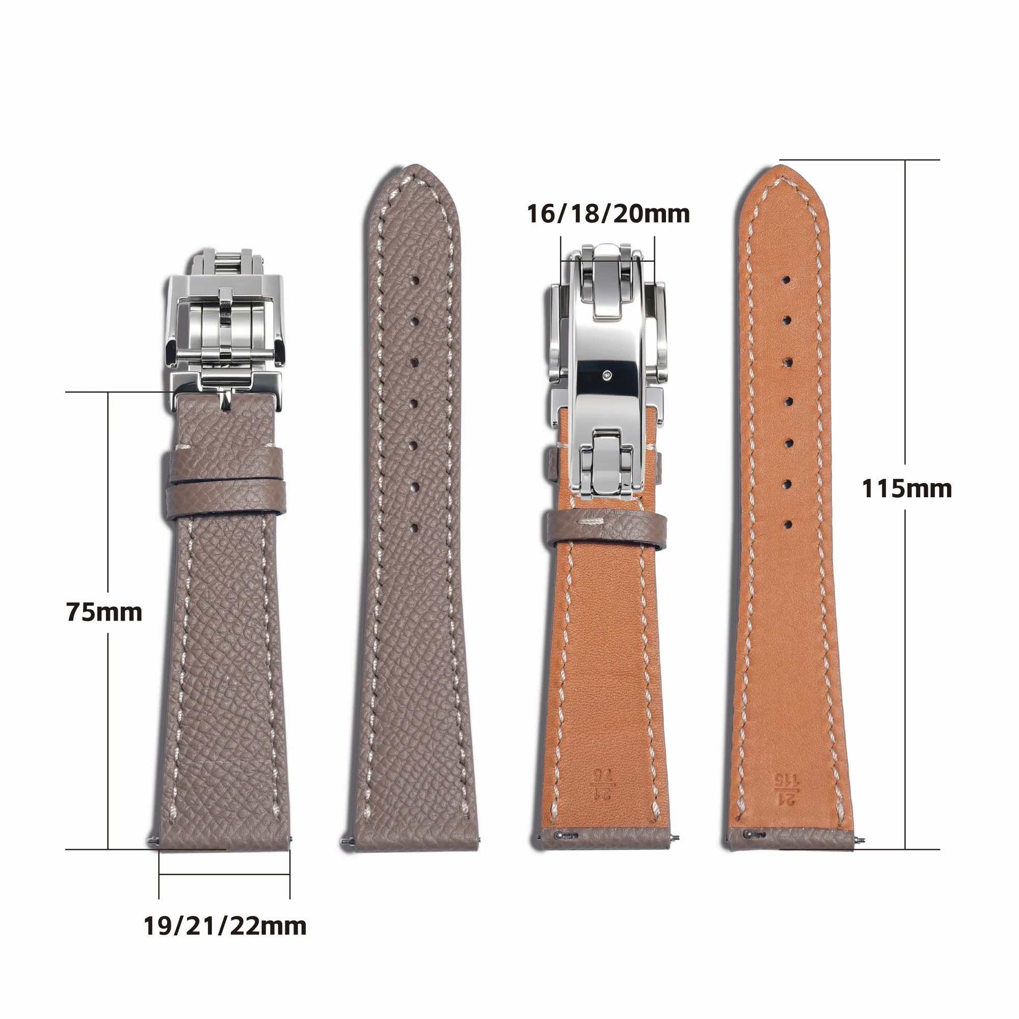 本物のフランス製エプソムレザー クイックリリース時計バンド - Luxury Watch Franck Muller のレビューと価格