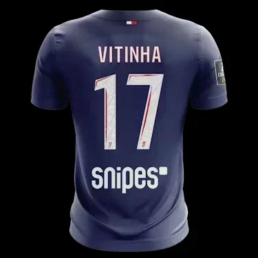 

France Paris Soccer French Soccer Jersey Shirt #17 Vitinha Breathable Sweat-Wicking Sports Short Sleeve Tops Pink or Blue