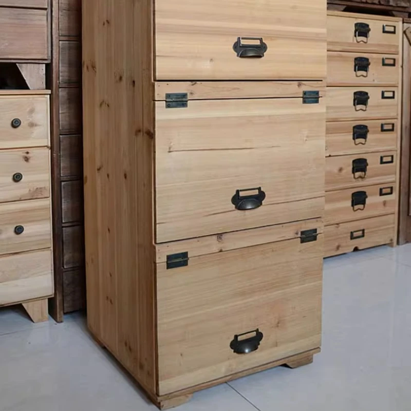 

Деревянный шкаф для прихожей в винтажном стиле, скандинавский буфет для хранения с выдвижными ящиками, наклонный сервант для столовой, акцентный комод в стиле ретро