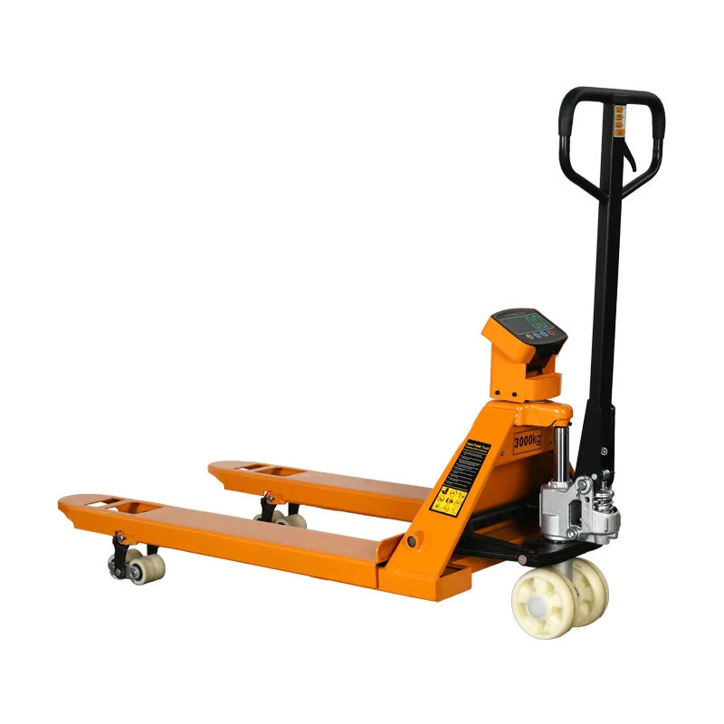 2000kg 3ton Manual Pallet Jack Scale Electronic Forklift Weighing Scale Hand Pallet Truck 2ton Loading Capacity Engine Core