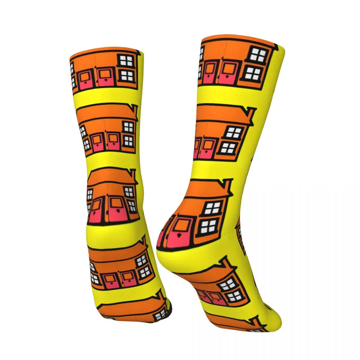 Retro Play School Men's compression Socks Unisex Harajuku Pattern Printed Novelty Crew Sock