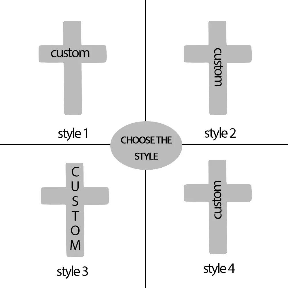 Engraved Name Neckalce Simple Jesus Christian Cross Pendant Personalized Women Men Stainless Steel Choker Jewelry Halloween Gift