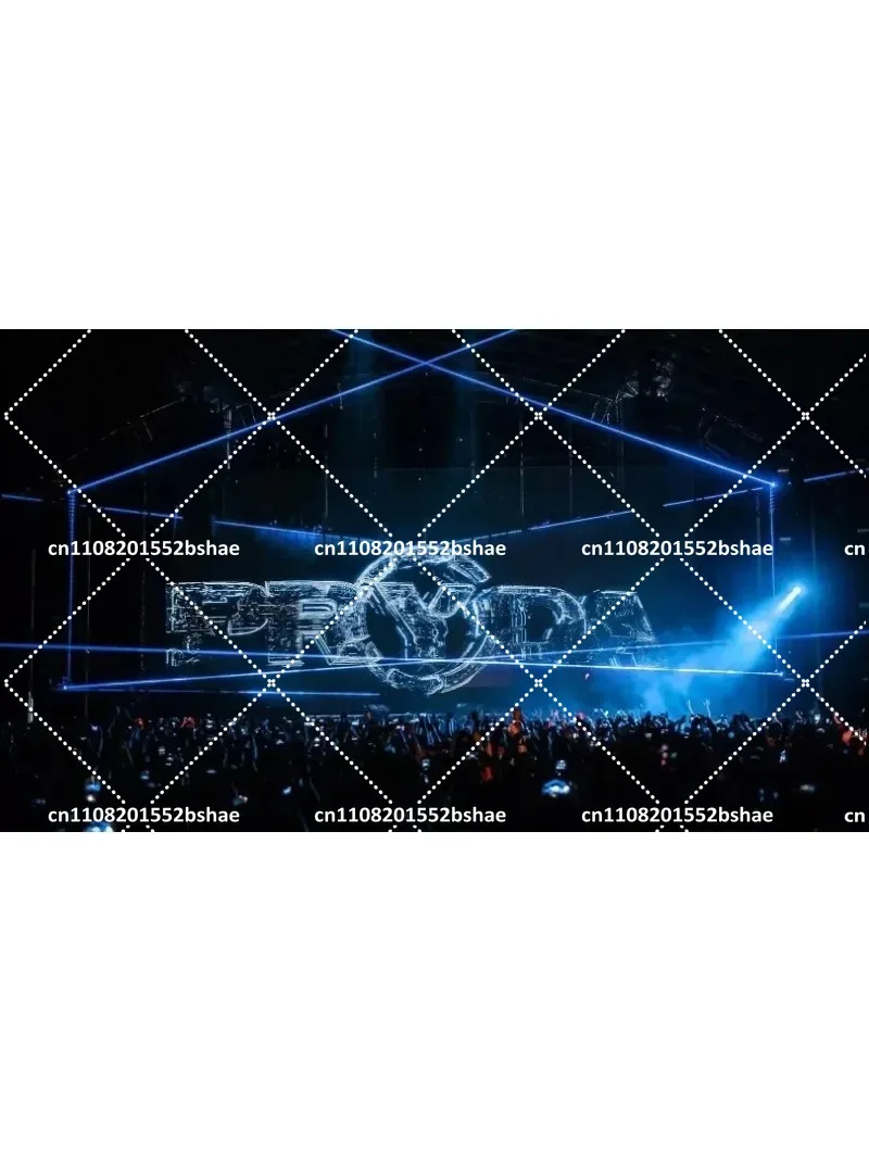 

3D Holographic Mesh Projection Screen for Hologram Exhibition, Circus Display, Wedding Decor