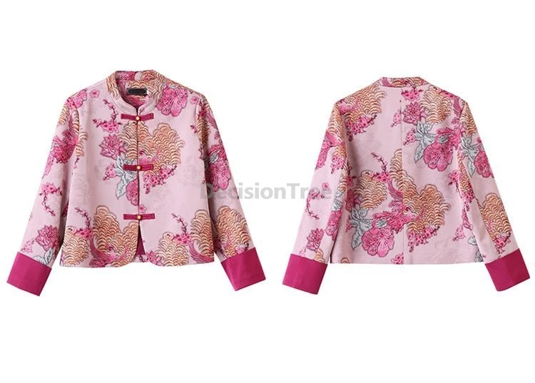 Klasyczny, elegancki płaszcz w stylu tang z 2025 roku, chiński charakterystyczny haft, retro płaszcz, młodzieżowy temperament, modny damski top.