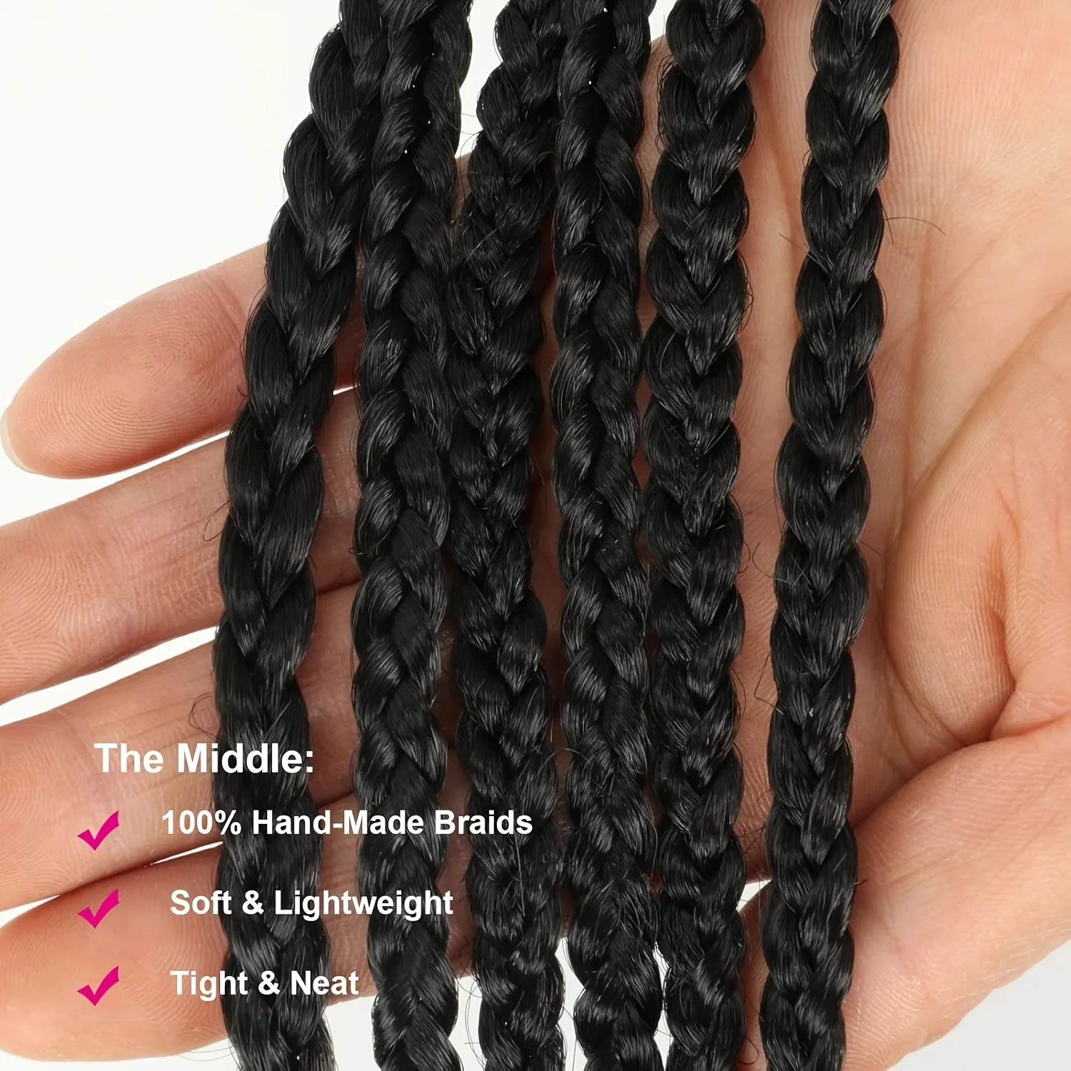 الاصطناعية آلهة صندوق الضفائر الكروشيه الشعر 14/18/24 بوصة قبل يحلق الكروشيه صندوق الضفائر الكروشيه الشعر للنساء تجديل الشعر