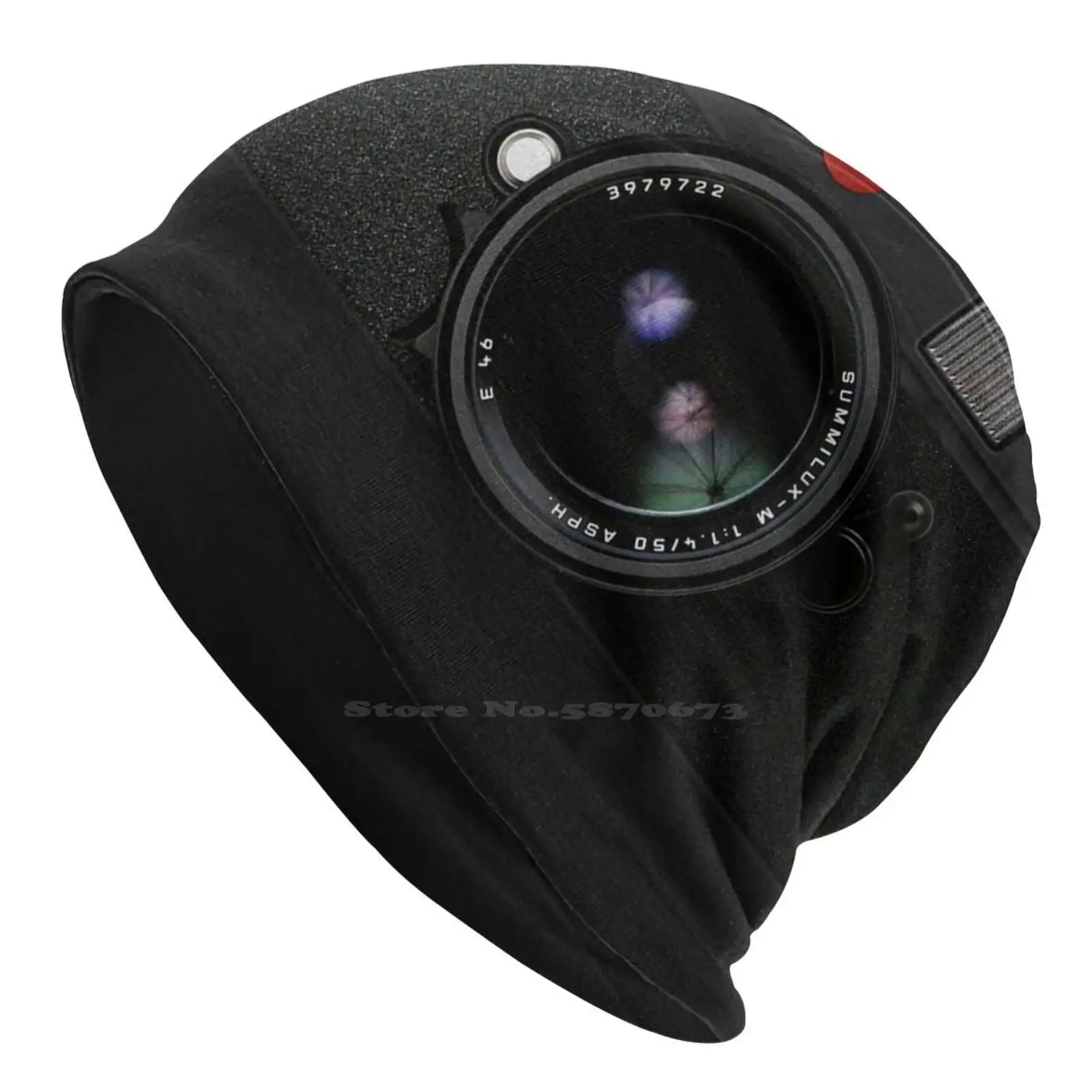 Classic Retro Old Vintage Black Doff Camera Knitted Hat Warm Beanie Outdoor Caps Photographer Tumblr Camera Case Old Phone