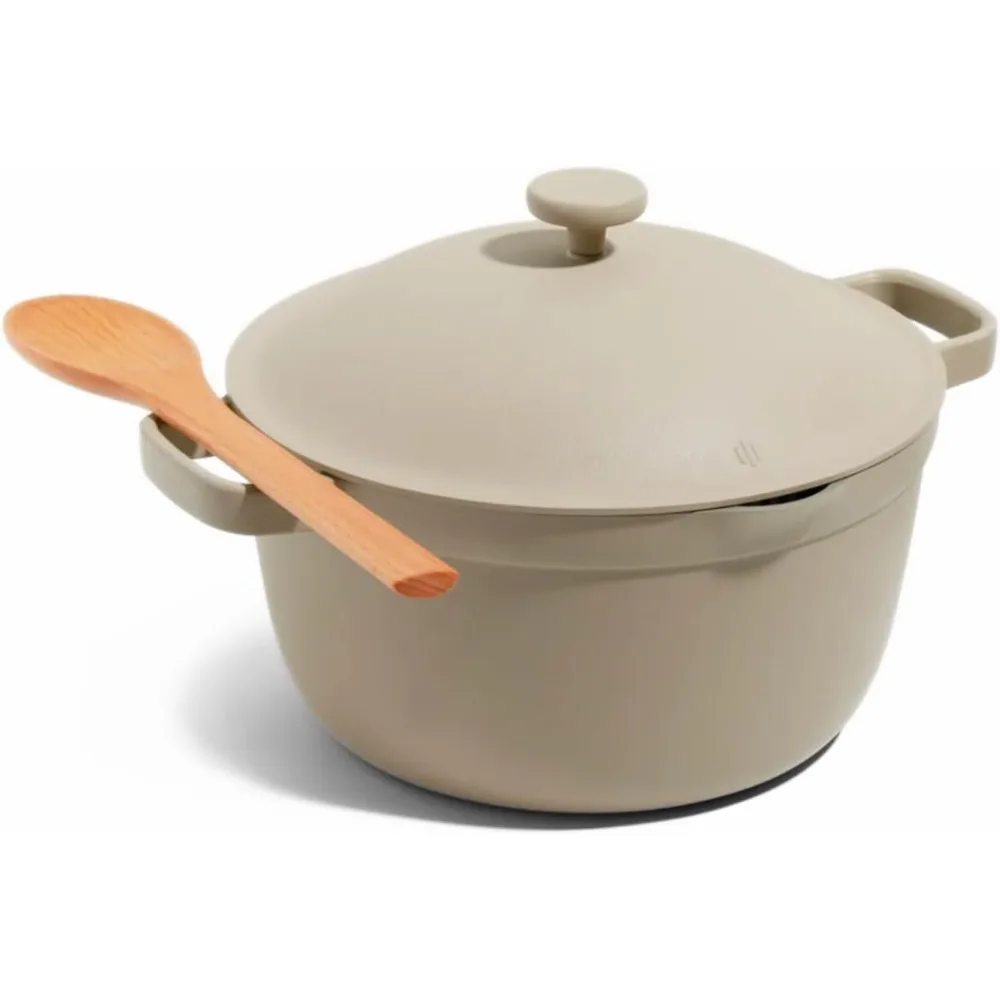 Perfect Pot - 5.5 Qt. Nonstick Ceramic Sauce Pan with Lid | Versatile Cookware for Stovetop and Oven | Steam, Bake, Braise,