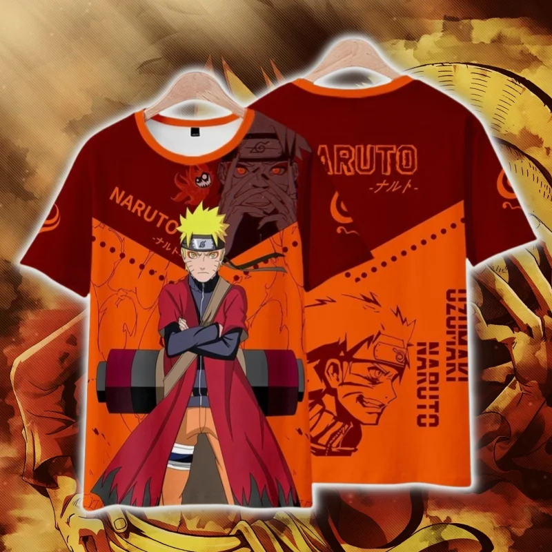 NS1 Naruto Anime T-shirt Korte Mouw Top Anime 3D Bedrukte Kleding T-shirt voor Mannen en Vrouwen Zomer Sneldrogend Ademend Top