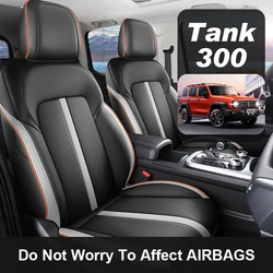 Car Seat Covers Leather Specific Customize for Tank 300 Full Covered with Front and Rear Full Set