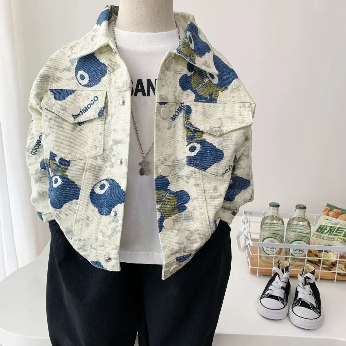 

Boys' Jacket Spring and Autumn 2026 New Children's Denim Jacket for Boys