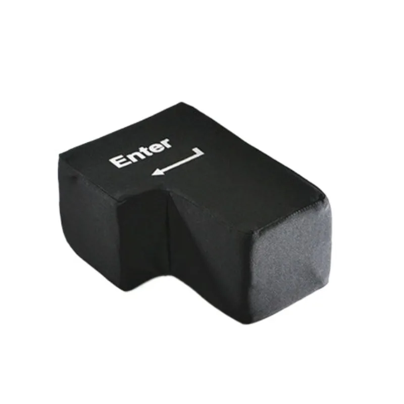 Big USB Enter Key Vent Pillow Soft Computer Button Return Key Decompression Pillow Stress Relief Toy Enter Button