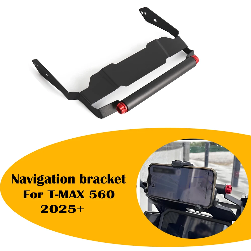

Кронштейн навигационной пластины, стержень 22 мм для YAMAHA T-MAX560 2025, аксессуары для мотоциклов, держатель для мобильного телефона, подставка GPS TMAX 560 TMAX 560
