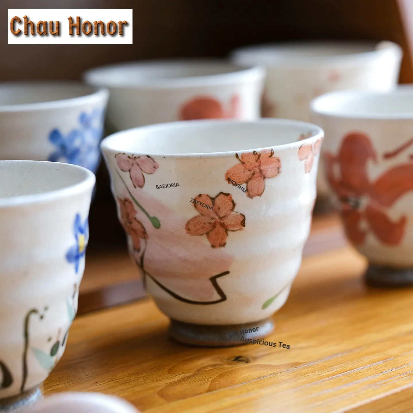 ZAEYORIA 180ml Hand-painted Twelve Flower Deities Water Mug Coffee Mug Office Water Cup Household Cola Mug Woman Teaware Craft
