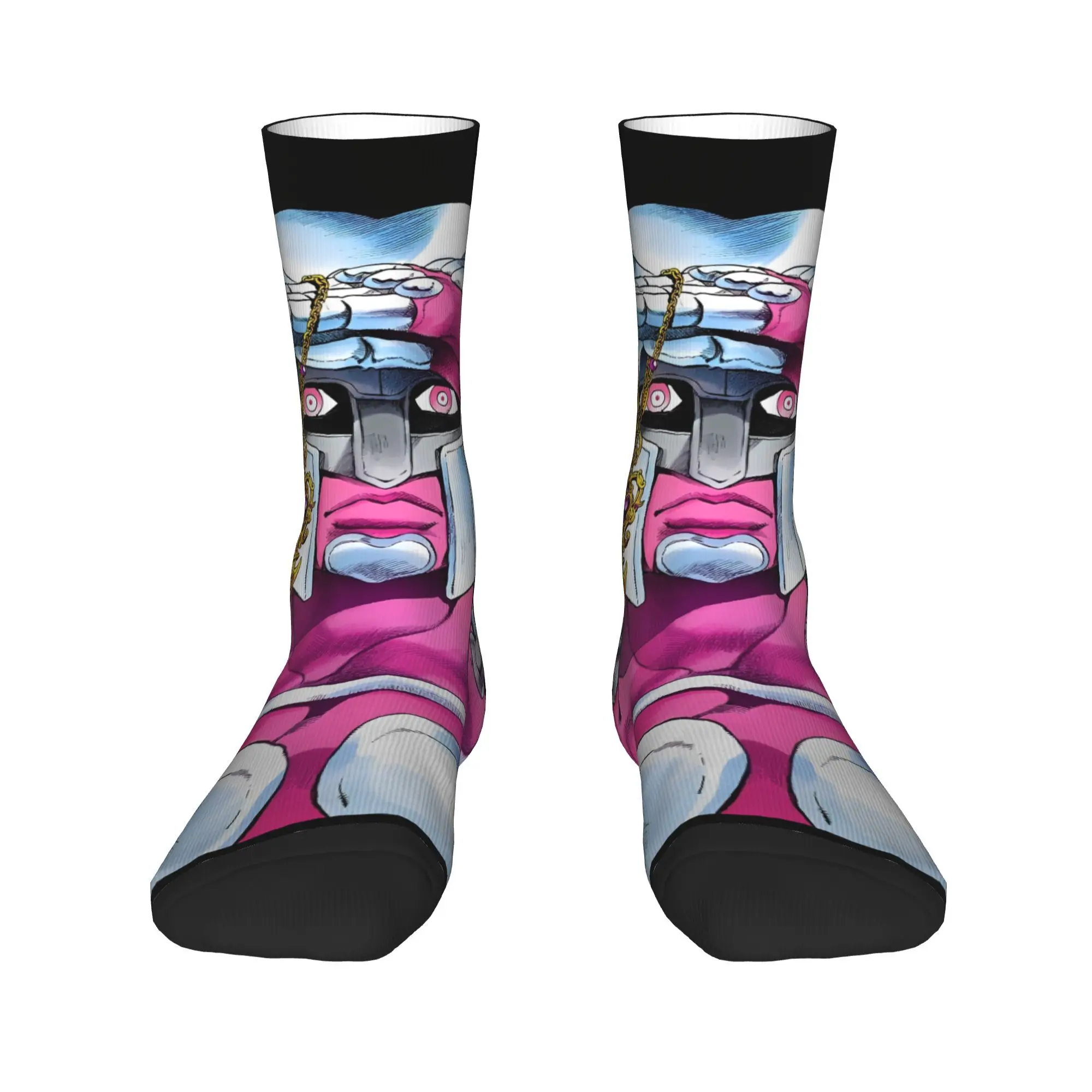 أنيمي جوجوس مغامرة غريبة الجوارب Kawaii جوارب الخريف المضادة للانزلاق الكبار الرجال الجوارب متوسطة لينة مخصصة الجري الجوارب