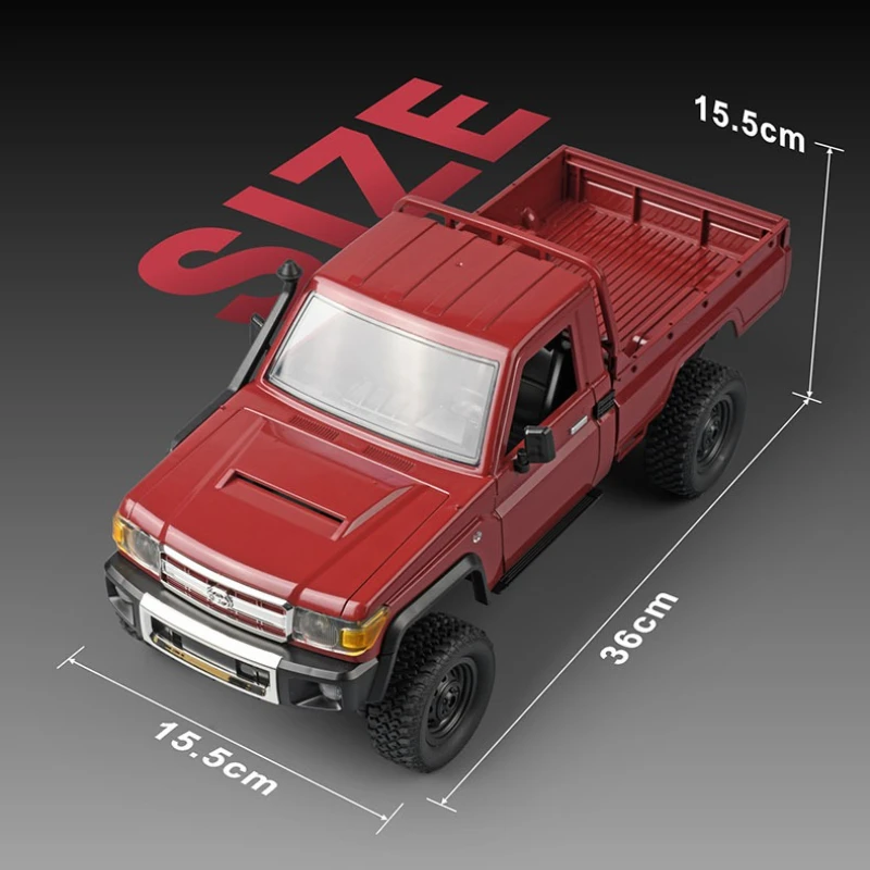 Luxury Gift: MN82 1:12 Retro RC Truck - LC79 Simulation. 4WD, LED Lights, 2.4G.RTR Off-Road Climbing Toy.Pro Remote Control Car.