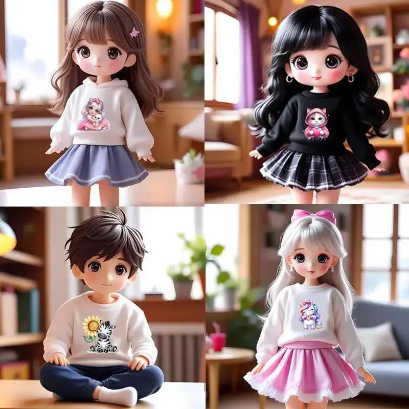 الفاكهة طباعة الربيع فتاة الحيوان الحديد على نقل الحرارة ملصق لعبة دمية الملابس Pinted الفينيل الحرارية قابل للغسل تي شيرت عشاري