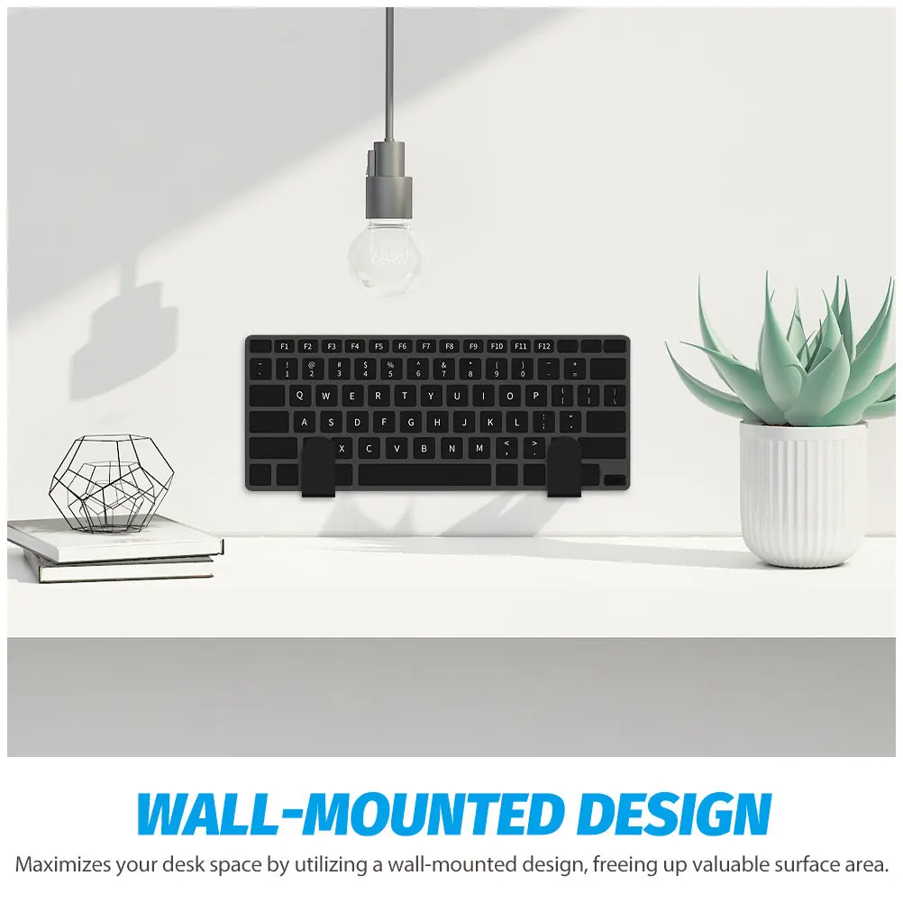 1Set Keyboard Wall Mount Storage Rack Acrylic Material Compatible with All Mechanical Keyboards Space Saving Wall Keyboard