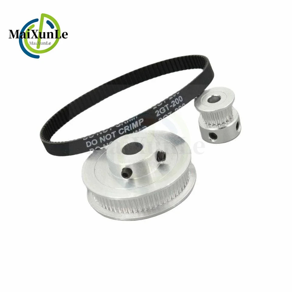 3D Printer Accessories GT2 Timing Pulley 2GT 60 Teeth 20 Teeth Reduction 3:1/1:3 Kit Bandwidth 10mm Bore 5/6/6.35/8/10/12mm