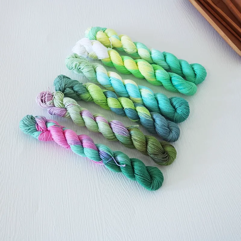 

green 6 strands 100m Sashiko embroidery thread compact hand-dyed tea mat coaster heat insulation pad embroidery sashiko thread