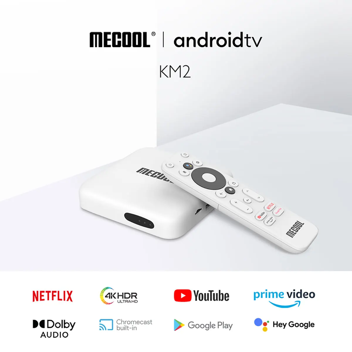 

Mecool km2 4K Android TV Box Amlogic S905X4 2GB 8GB USB3.0 100M LAN 2.4G 5G WiFi doby atmos Audio TV BOX