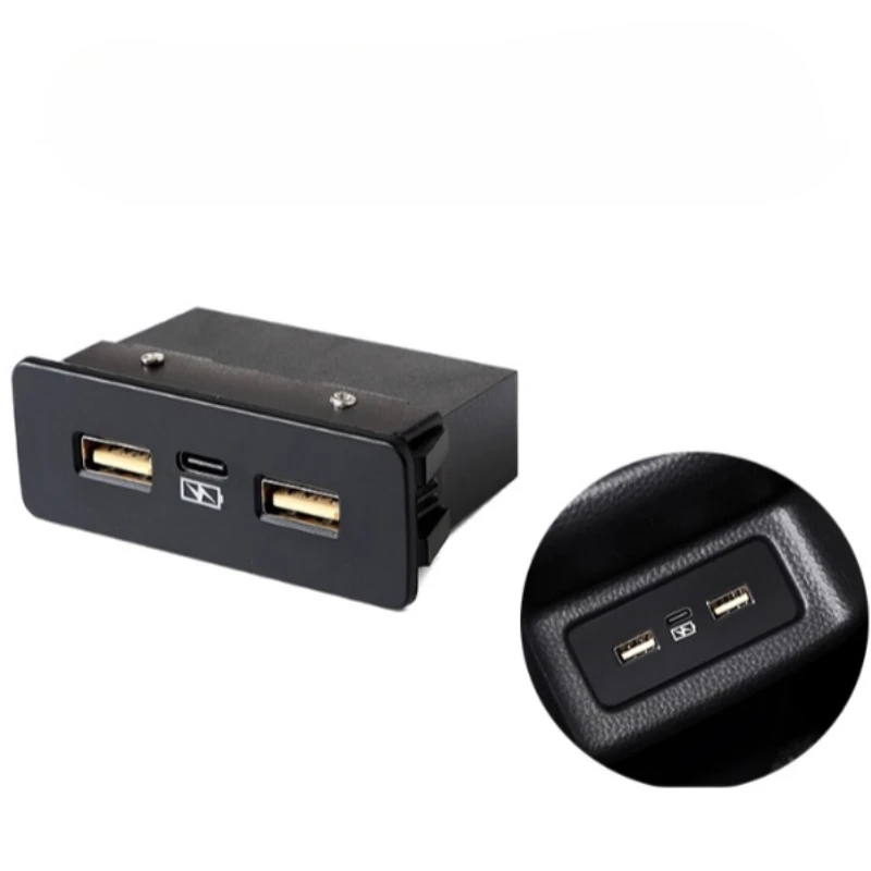 

1 шт., 12 В, автомобильное оригинальное двойное USB-одиночное трехпортовое быстрое зарядное устройство PD для Honda, новые аксессуары CRV Civic Accord